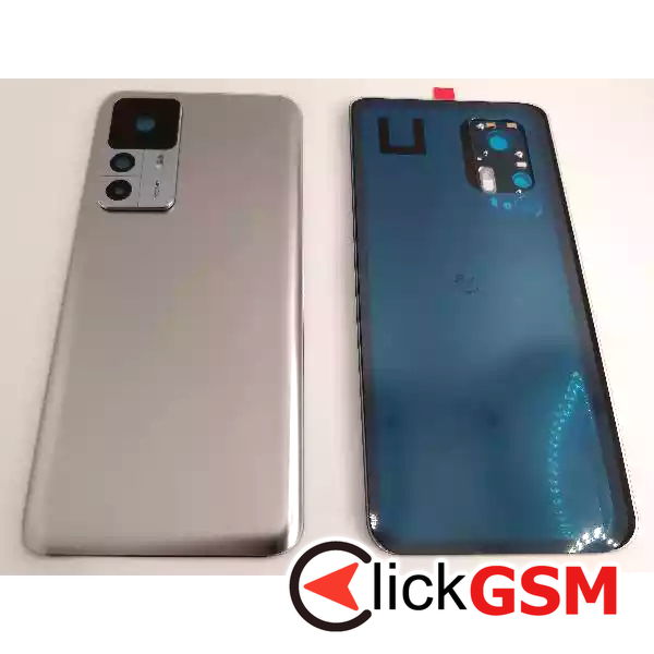 Piesa Capac Spate Cu Geam Camera Argintiu Xiaomi 12t 3dk3