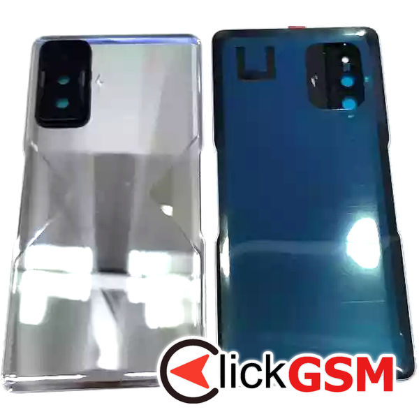 Piesa Piesa Capac Spate Cu Geam Camera Argintiu Xiaomi Poco F4 Gt 38zh