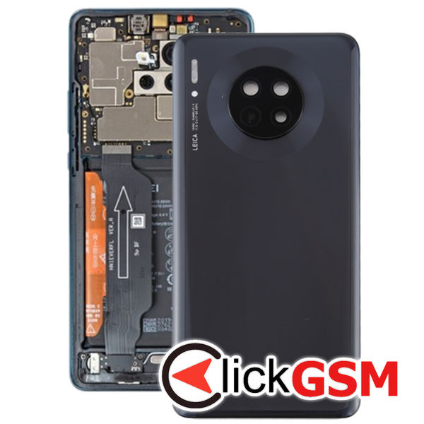 Piesa Capac Spate Cu Geam Camera Black Huawei Mate 30 2f4g