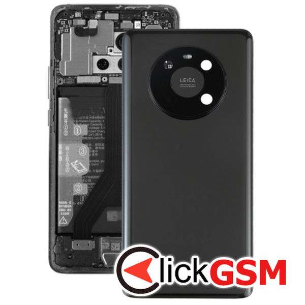 Piesa Piesa Capac Spate Cu Geam Camera Black Huawei Mate 40 24pb