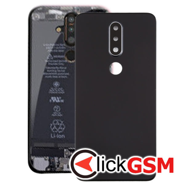 Piesa Capac Spate Cu Geam Camera Black Nokia X6 49k7