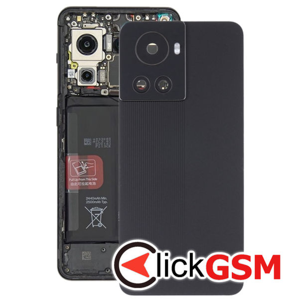 Piesa Capac Spate Cu Geam Camera Black Oneplus 10r 5g 2v8s