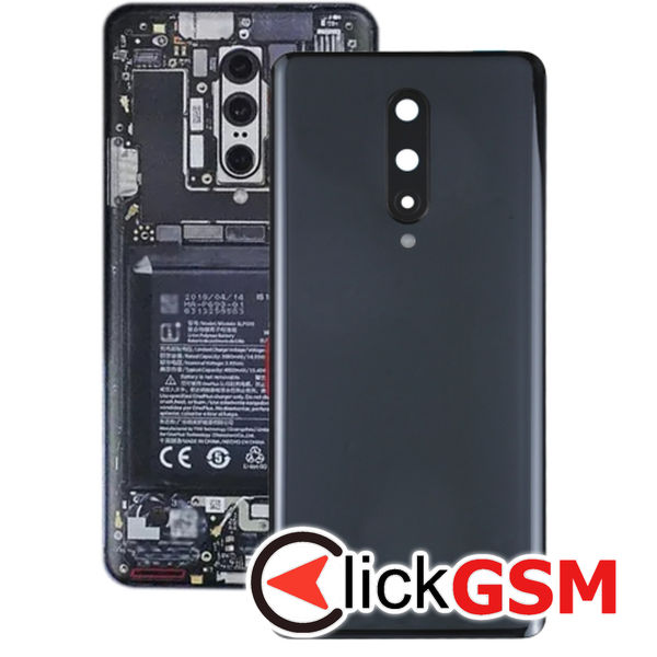 Piesa Capac Spate Cu Geam Camera Black Oneplus 8 21ud