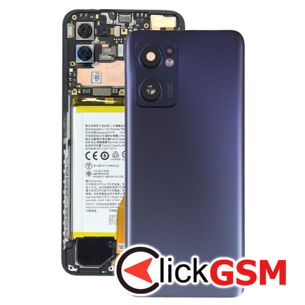 Piesa Piesa Capac Spate Cu Geam Camera Black Oppo Reno7 2syz