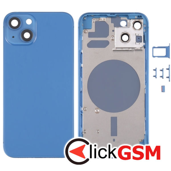 Piesa Capac Spate Cu Geam Camera Blue Apple Iphone 13 4gn8