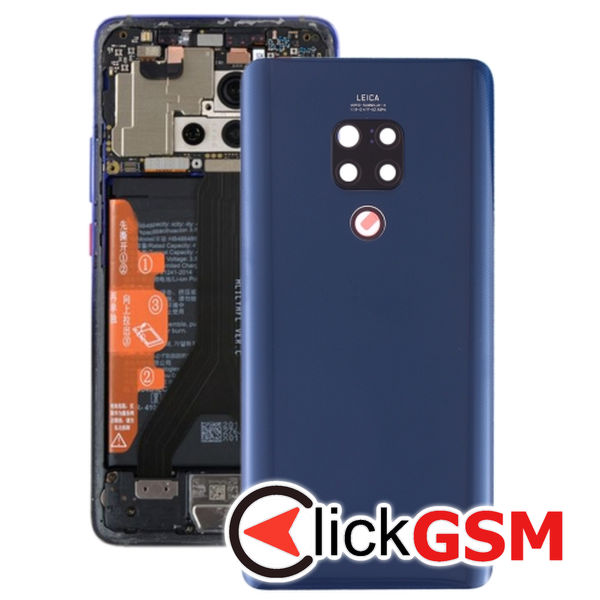 Piesa Capac Spate Cu Geam Camera Blue Huawei Mate 20 2b9i