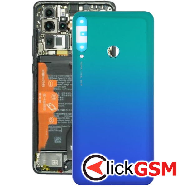 Piesa Capac Spate Cu Geam Camera Blue Huawei P40 Lite E 2ewp