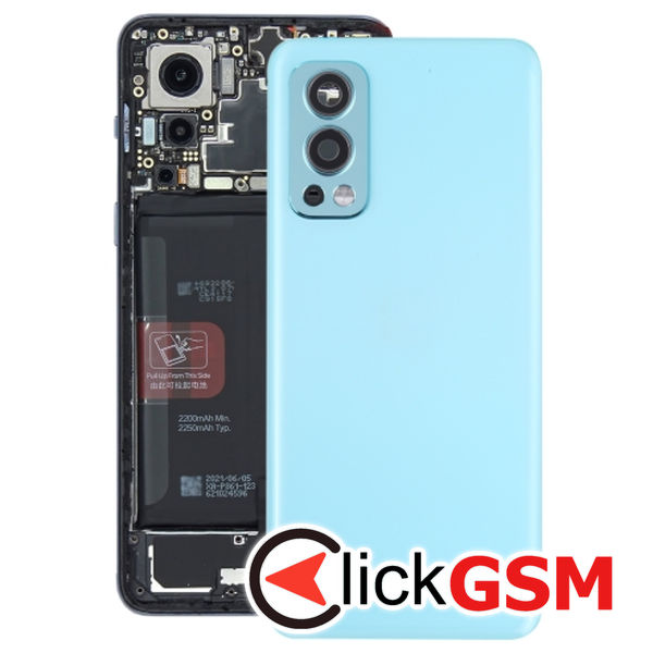 Piesa Capac Spate Cu Geam Camera Blue Oneplus Nord 2 5g 21u6