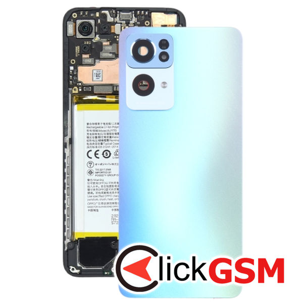 Piesa Capac Spate Cu Geam Camera Blue Oppo Reno7 Pro 2td3