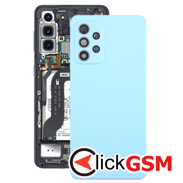 Piesa Piesa Capac Spate Cu Geam Camera Blue Samsung Galaxy A52 5g 4o3p