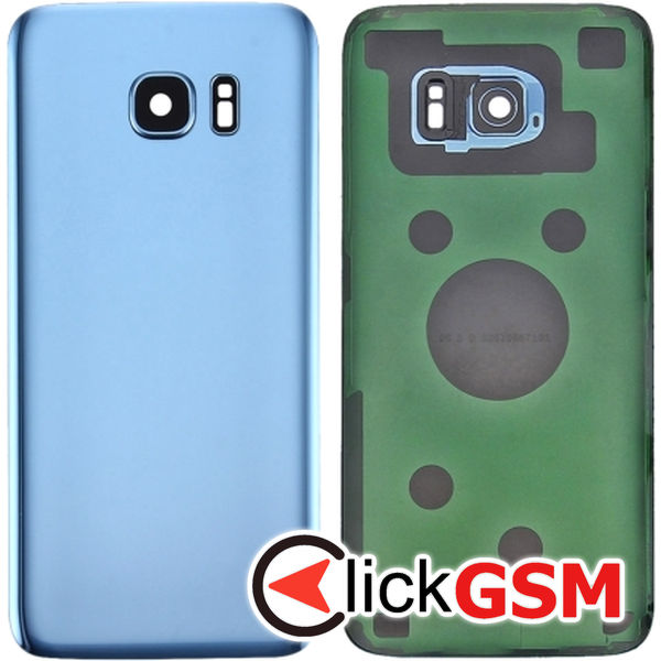 Piesa Capac Spate Cu Geam Camera Blue Samsung Galaxy S7 4awy