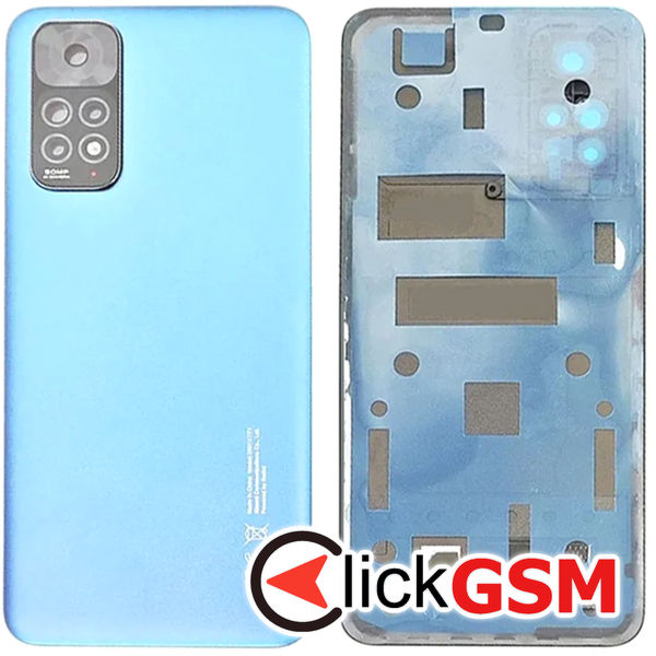 Piesa Capac Spate Cu Geam Camera Blue Xiaomi Redmi Note 11 37im