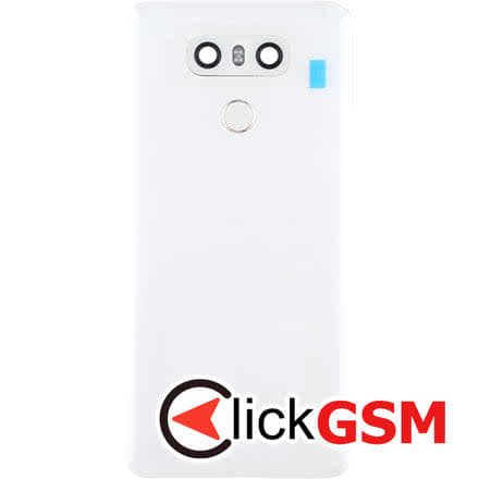 Capac Spate cu Geam Camera, Buton Amprenta White LG G6 26it