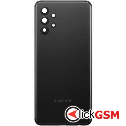 Capac Spate cu Geam Camera, Buton Amprenta Negru Samsung Galaxy A32 5G 2x2w