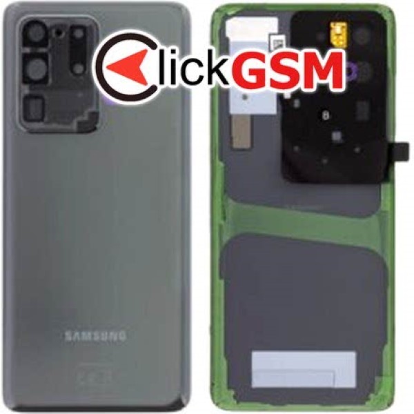 Piesa Capac Spate Cu Geam Camera Gri Samsung Galaxy S20 Ultra 5g Xih