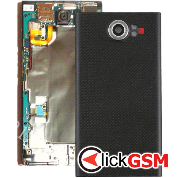 Piesa Capac Spate Cu Geam Camera Negru Blackberry Priv 21pd