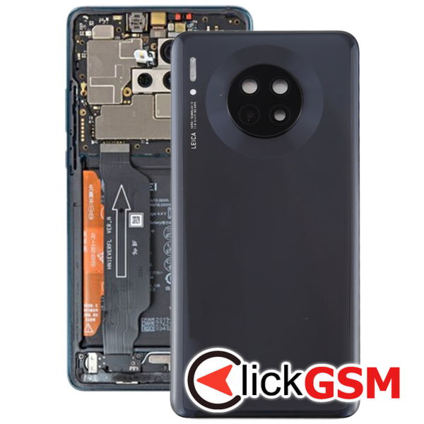 Piesa Capac Spate Cu Geam Camera Negru Huawei Mate 30 2f4g