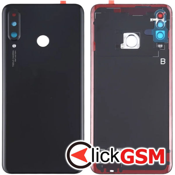 Piesa Piesa Capac Spate Cu Geam Camera Negru Huawei P30 Lite 4s1q