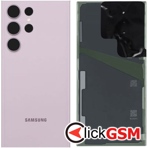 Piesa Capac Spate Cu Geam Camera Negru Samsung Galaxy A03 Core 33oy