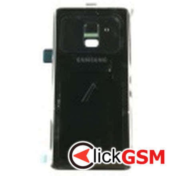 Piesa Capac Spate Cu Geam Camera Negru Samsung Galaxy A8 2018 6hm