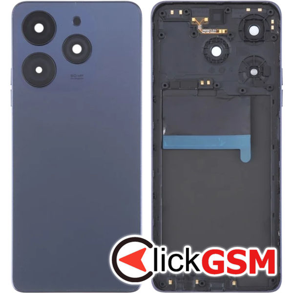 Piesa Capac Spate Cu Geam Camera Negru Tecno Spark 10 Pro 4vg9