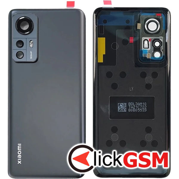 Piesa Capac Spate Cu Geam Camera Negru Xiaomi 12 4xrc