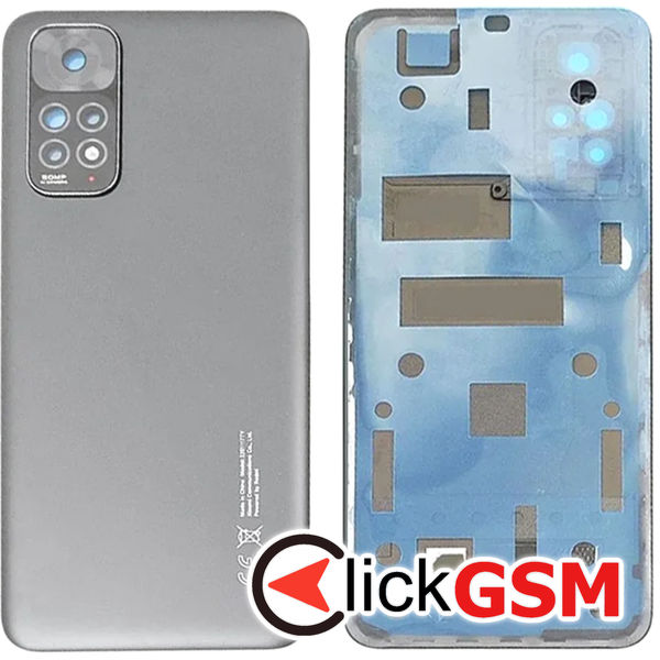 Piesa Piesa Capac Spate Cu Geam Camera Negru Xiaomi Redmi Note 11 4x8u