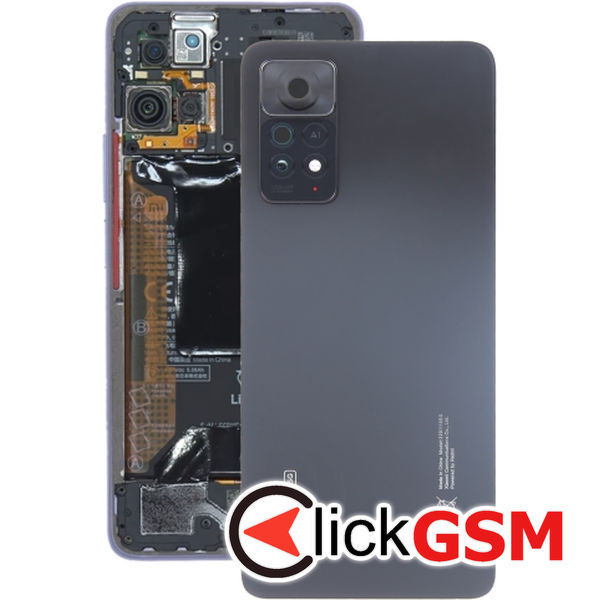 Piesa Capac Spate Cu Geam Camera Negru Xiaomi Redmi Note 11 Pro.plus 5g 2uge