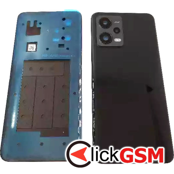 Piesa Piesa Capac Spate Cu Geam Camera Negru Xiaomi Redmi Note 12 5g Bt2