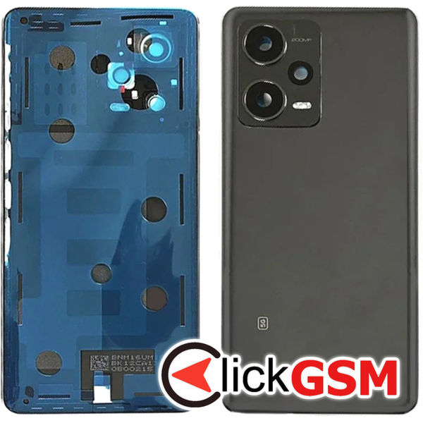 Piesa Piesa Capac Spate Cu Geam Camera Negru Xiaomi Redmi Note 12 Pro.plus 4xdg