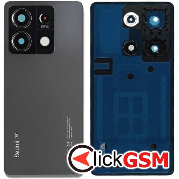 Piesa Piesa Capac Spate Cu Geam Camera Negru Xiaomi Redmi Note 13 5g 4xe9