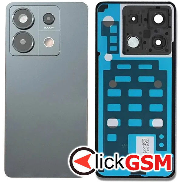 Piesa Piesa Capac Spate Cu Geam Camera Negru Xiaomi Redmi Note 13 Pro 4xer