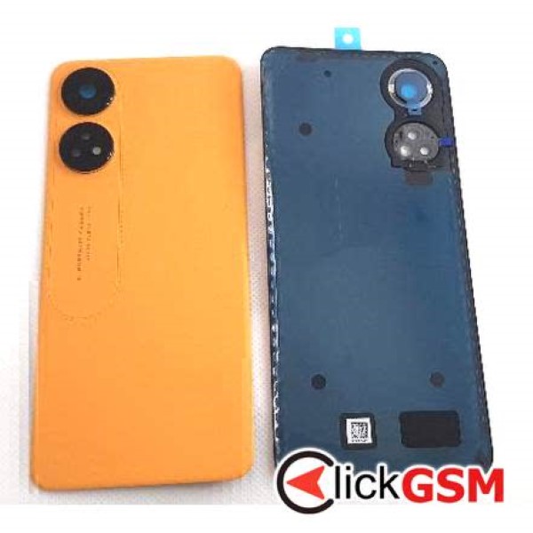 Piesa Capac Spate Cu Geam Camera Orange Oppo Reno8 T 4g 2qmx