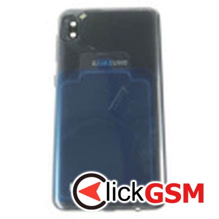 Capac Spate cu Geam Camera Negru Samsung Galaxy A10 rx0