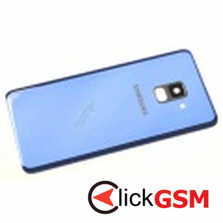 Capac Spate cu Geam Camera Albastru Samsung Galaxy A8 2018 7iv