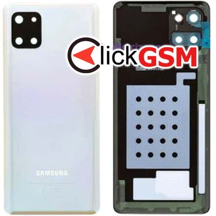 Capac Spate cu Geam Camera Argintiu Samsung Galaxy Note10 Lite tw9