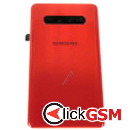 Capac Spate cu Geam Camera Rosu Samsung Galaxy S10+ 6qb