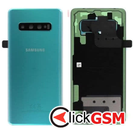 Capac Spate cu Geam Camera Verde Samsung Galaxy S10+ 2dap