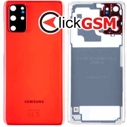 Capac Spate cu Geam Camera Rosu Samsung Galaxy S20+ 16y2