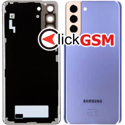 Capac Spate cu Geam Camera Violet Samsung Galaxy S21+ 5G tns