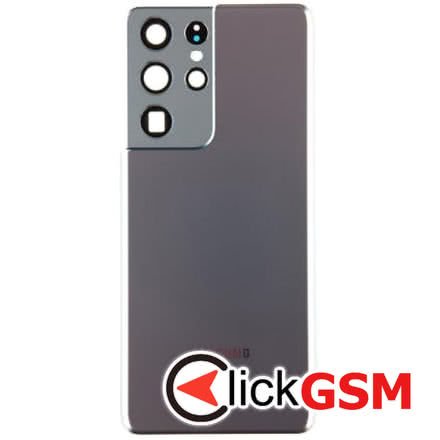 Capac Spate cu Geam Camera Gri Samsung Galaxy S21 Ultra 5G 2y49