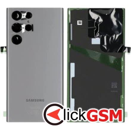Capac Spate cu Geam Camera Graphite Samsung Galaxy S22 Ultra 1ldk