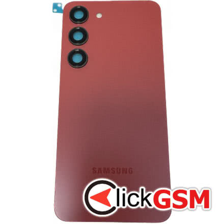 Capac Spate cu Geam Camera Rosu Samsung Galaxy S23 2erd