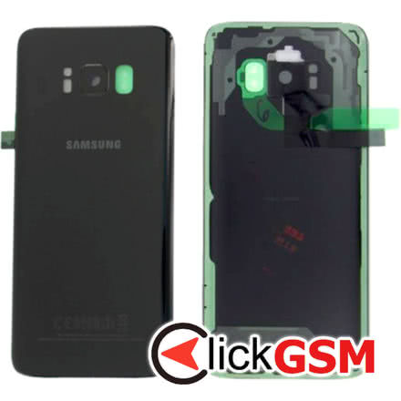 Capac Spate cu Geam Camera Negru Samsung Galaxy S8 2d2z