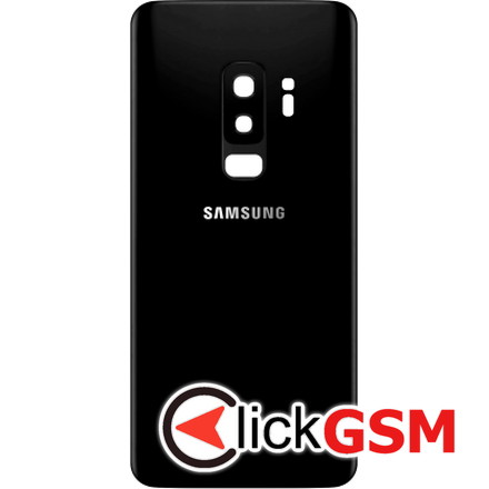 Capac Spate cu Geam Camera Negru Samsung Galaxy S9+ qf6