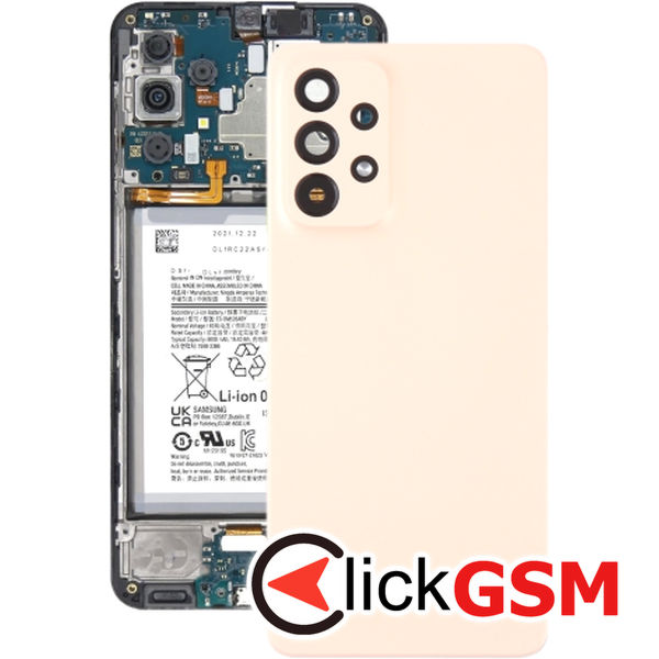 Piesa Piesa Capac Spate Cu Geam Camera Pink Samsung Galaxy A33 5g 4b0z