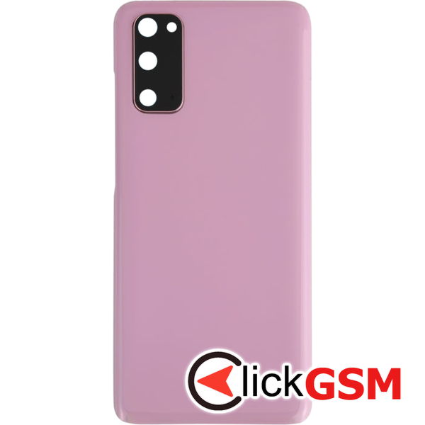 Piesa Capac Spate Cu Geam Camera Pink Samsung Galaxy S20 4air