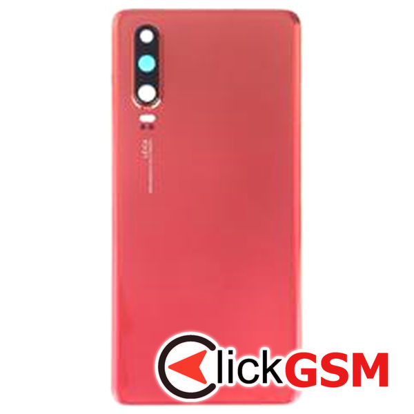 Piesa Capac Spate Cu Geam Camera Portocaliu Huawei P30 4s29