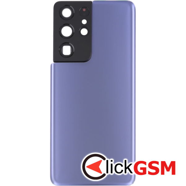 Piesa Piesa Capac Spate Cu Geam Camera Purple Samsung Galaxy S21 Ultra 5g 4b3v