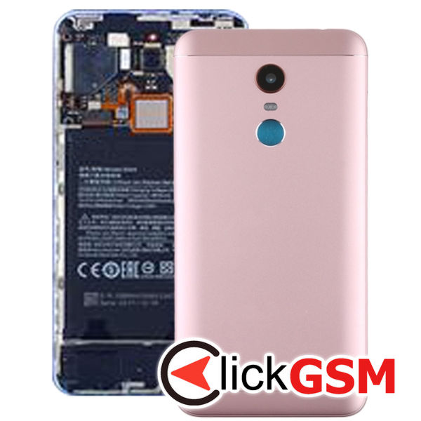 Piesa Piesa Capac Spate Cu Geam Camera Rose Gold Xiaomi Redmi 5 Plus 25w4